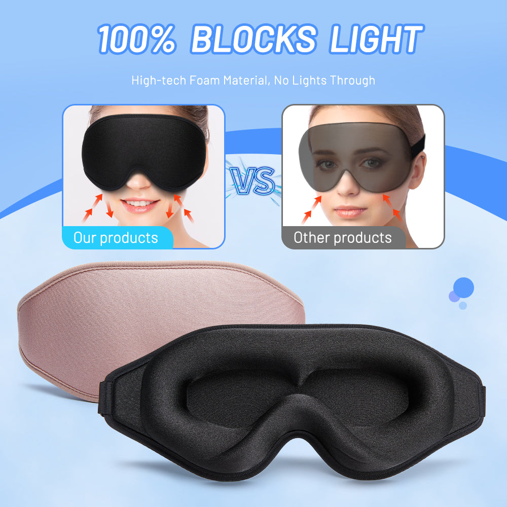3D Ergonomic Memory Foam Eye Mask