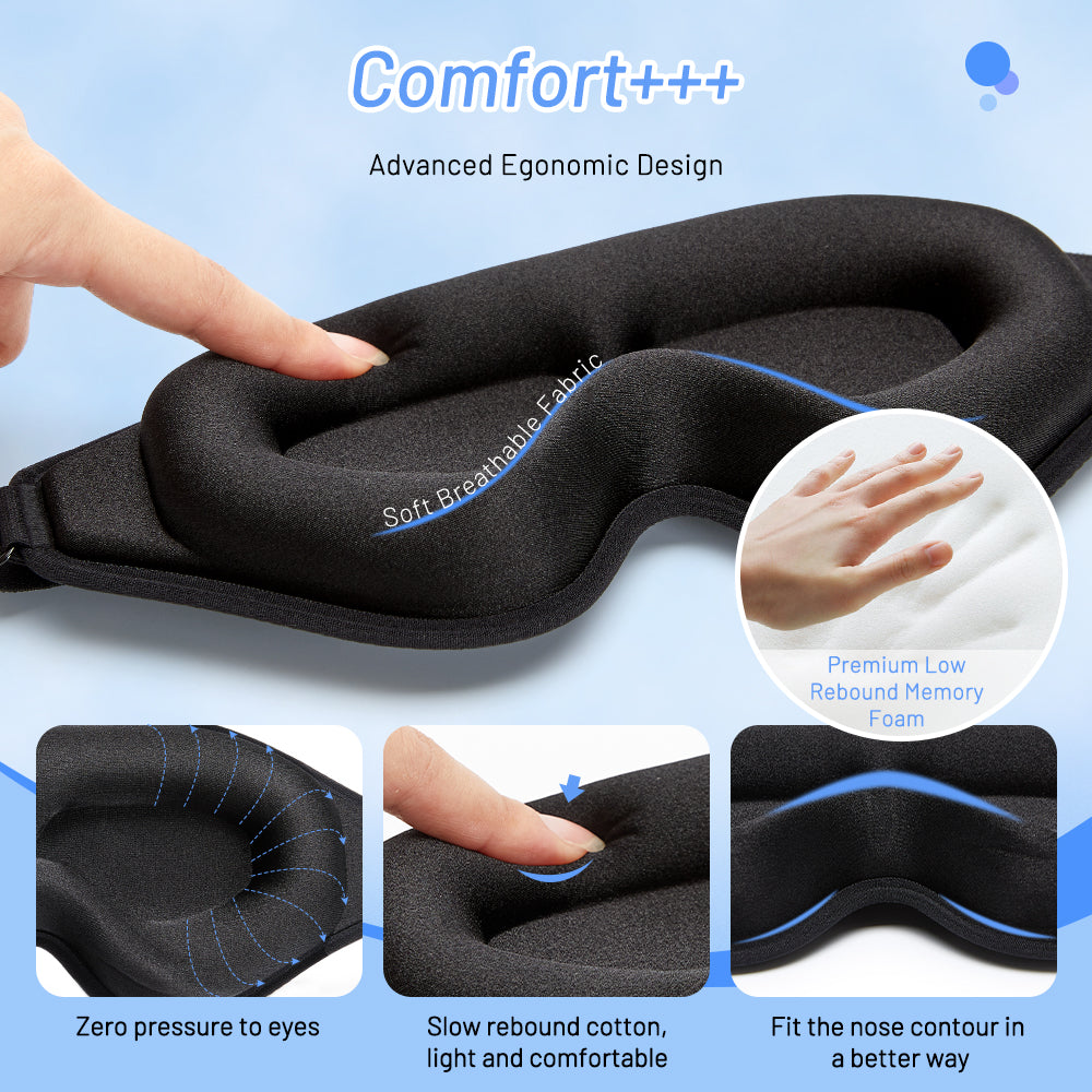 3D Ergonomic Memory Foam Eye Mask